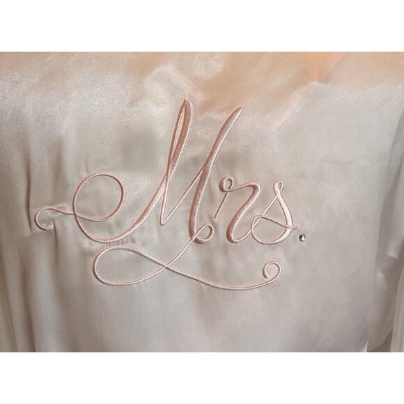 Linea Donatella White Lace Peignoir Set Nightgown Robe Wedding Lingerie Lg Bride - Picture 5 of 12